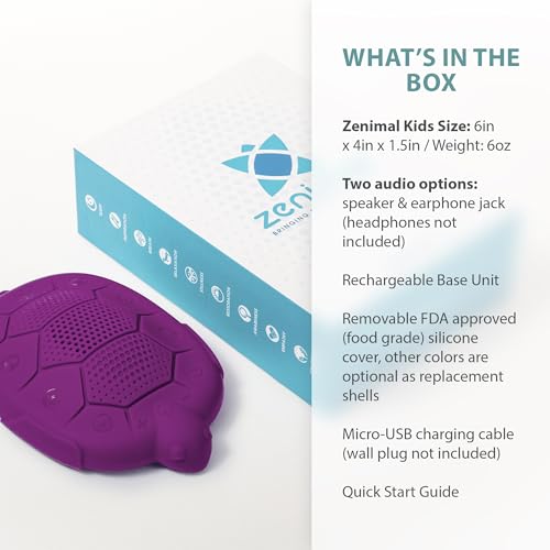 Zenimal Kids Meditation Audio Player - Patented Screen-Free Mindfulness Device with 9 Audio Meditations - AB Mystery