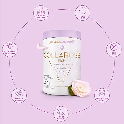 ALLDEYNN Collarose Fish Collagen Powder - Fish Collagen Hydrolysate with Hyaluronic Acid - AB Mystery