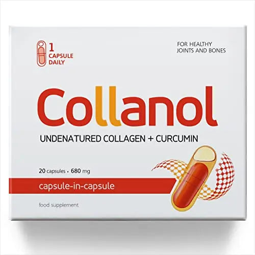 Collanol - Innovation in The Care of Healthy Joints - Liquid Formula in a Double Capsule 3D Collagen Collanol