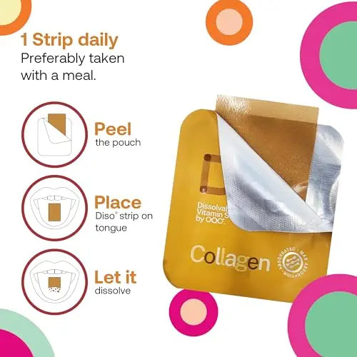 Diso Collagen Supplements for Women & Men with Biotin (1000mcg), Tin of 30 Oral Dissolvable - AB Mystery