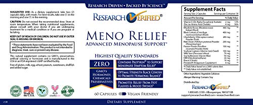 Research Verified Meno Relief Day & Night – Menopause Support - 4 Bottles (2 Months Supply) - AB Mystery