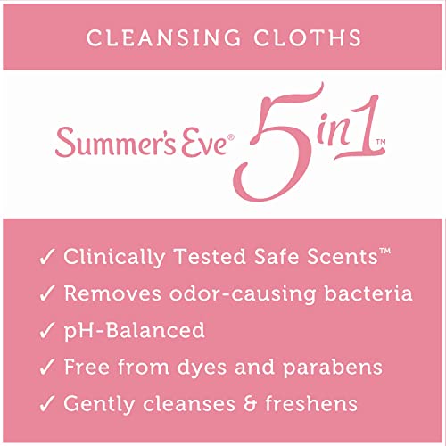 Summer's Eve Sheer Floral Daily Refreshing Feminine Wipes, Removes Odor, pH balanced - AB Mystery