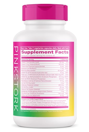 Pink Stork Fertility Supplements for Women - Support Ovulation, Conception Pink Stork