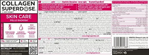 Collagen Superdose Skincare by Gold Collagen | Patented Liquid Collagen Peptides Supplement - AB Mystery