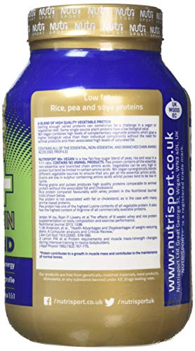 Nutrisport Aspartame Free 90 Plus Vegan Strawberry Protein Powder, 908 g Nutrisport