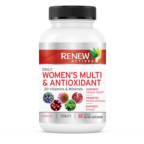 Renew Actives Women's Multi-Vitamin & Antioxidant: Daily Health Supplement for Woman - AB Mystery