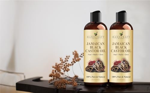 Handcraft Blends Jamaican Black Castor Oil for Hair Growth, Eyelashes and Eyebrows - 100% Pure - AB Mystery