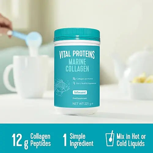 Vital Proteins Marine Collagen Peptides Powder Supplement - Hydrolyzed Collagen - 221g Canister VITAL PROTEINS