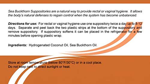 Suppositories with Sea-Buckthorn Oil (10 pcs) - AB Mystery