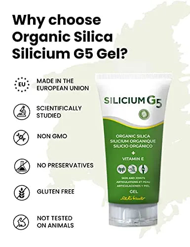 SILICIUM G5 Gel | Transdermal Silica Supplement for Skin Application and Dermal Absorption - AB Mystery