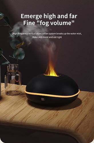 USB Oil Diffuser LED Flame Diffuser Humidifier Ultrasonic USB Flame Humidifier Essential Oil - AB Mystery