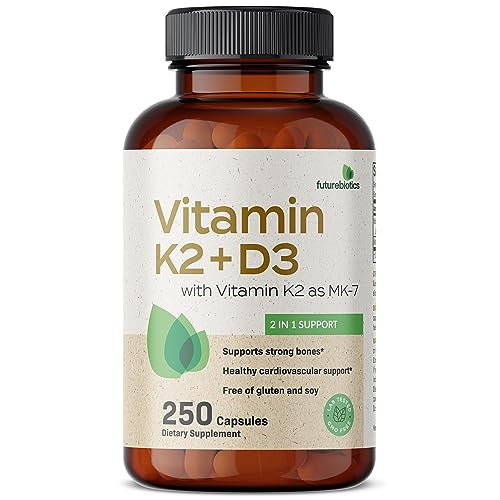 Futurebiotics Vitamin K2 (MK7) with D3 Supplement - Non-GMO Formula - 5000 IU Vitamin - AB Mystery