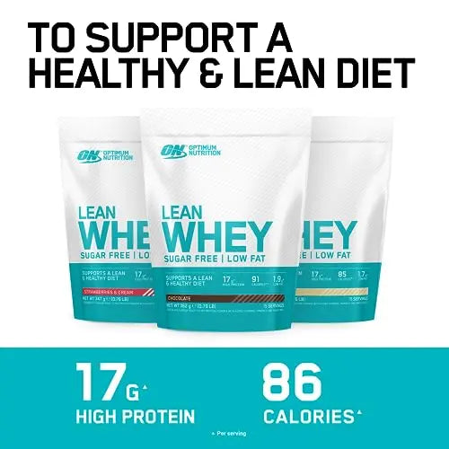 Optimum Nutrition Lean Whey Protein Powder, Low Fat, Sugar Free Diet Protein Powder Optimum Nutrition