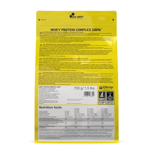 Olimp Whey Protein Complex 100% (700 g) - White Chocolate with Raspberry OLIMP SPORT NUTRITION