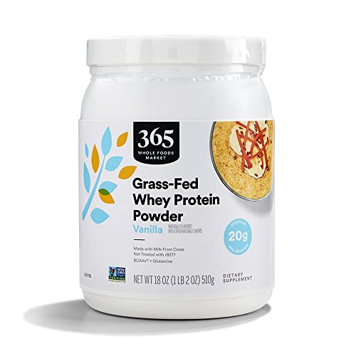 365 by Whole Foods Market, Vanilla Grass Fed Whey Protein, 18 Ounce - AB Mystery