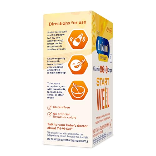Enfamil Prenatals & Baby Vitamins Tri-Vi-Sol Vitamin A, C & D Multi-Vitamin Drops Enfamil Prenatals & Baby Vitamins