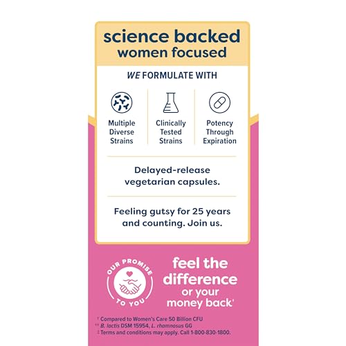 Renew Life Women's Probiotic Capsules, Supports Vaginal, Urinary, Digestive and Immune - AB Mystery
