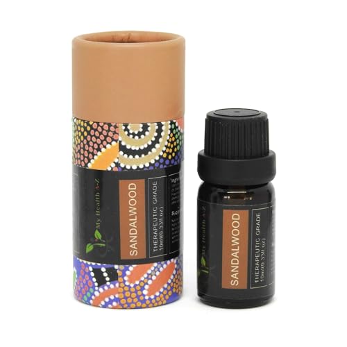 My Health A-Z Sandalwood Essential Oil, Organic 10ml (Santalum Album) Extracted - AB Mystery
