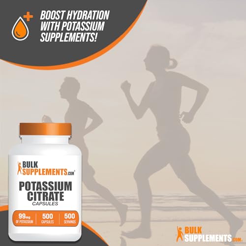 BulkSupplements.com Potassium Citrate Capsules - Potassium Supplement, Potassium - AB Mystery