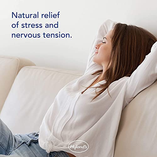 Hyland's Naturals Nerve Tonic Stress Relief Tablets, Natural Relief of Restlessness, Nervousness - AB Mystery