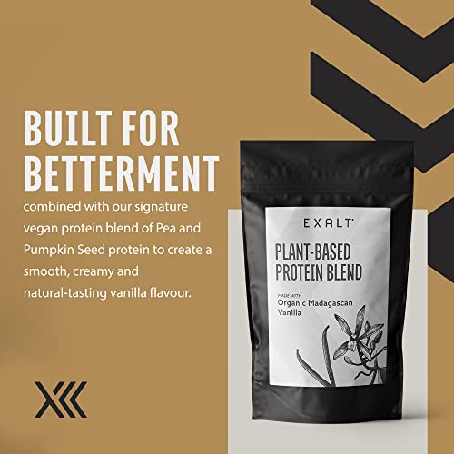 EXALT Vegan Protein Powder - 100% Plant-Based – Gluten Free - Keto Friendly EXALT
