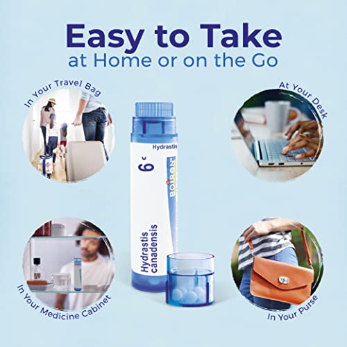 Boiron Hydrastis Canadensis 6C Homeopathic Medicine for Post-Nasal Drip Relief, Excess Mucus - AB Mystery