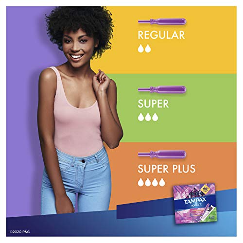 Tampax Radiant Tampons, Super Absorbency, With Leakguard Braid, Unscented, 28 Count - AB Mystery
