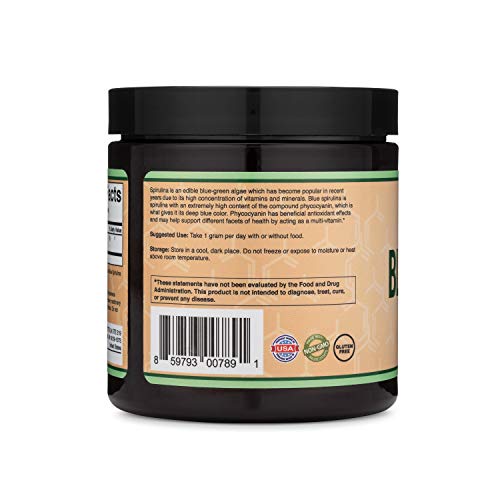Blue Spirulina Powder - Maximum 35% Phycocyanin Content, Superfood Powder from Blue - AB Mystery