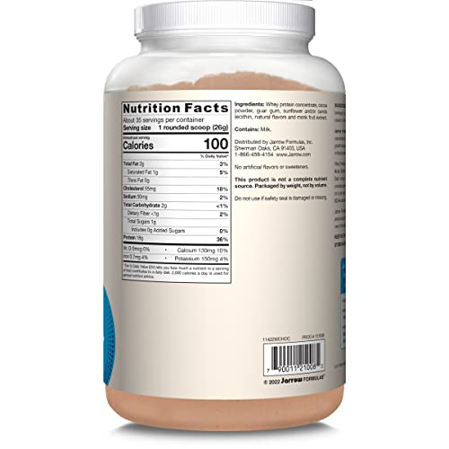 Jarrow Formulas Whey Protein With 18 g of Protein, 3.8 g of BCAAs, & Glutamine, Dietary - AB Mystery