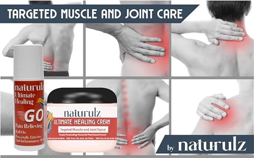 Naturulz Ultimate Healing Cream 4 Ounce Fast-Acting Topical for Backs, Knees, Shoulders, Muscles - AB Mystery