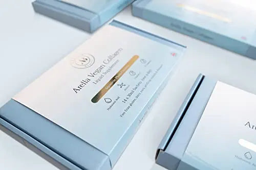 Arella Beauty Vegan Liquid Collagen Supplement - Japanese Plum Flavour - 14 x 30 ml - AB Mystery