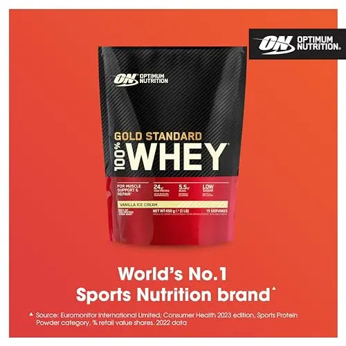 Optimum Nutrition Gold Standard 100% Whey Muscle Building and Recovery Protein Powder Optimum Nutrition