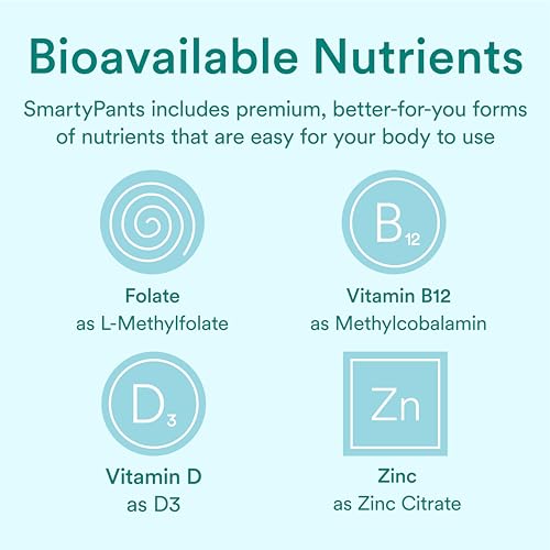 SmartyPants Prenatal Vitamins for Women, Sugar Free Multivitamin Gummies SmartyPants