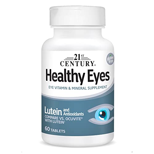 21st Century Healthy Eyes with Lutein Tablets, 60 Count, White (27452) - AB Mystery