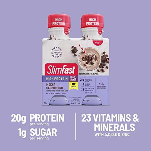 SlimFast Advanced Energy High Protein Meal Replacement Shake, Rich Chocolate, 20g - AB Mystery