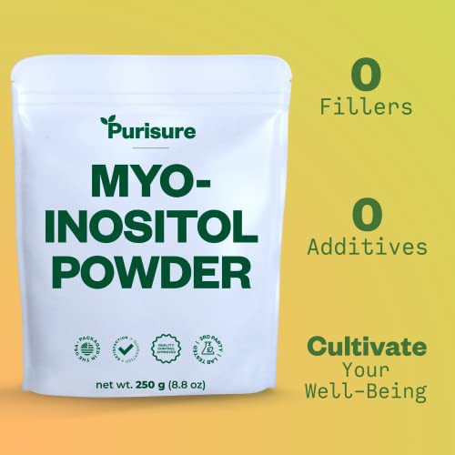 Purisure Myo-Inositol Powder, 250g, Fertility, Hormonal Balance and Ovarian Support - AB Mystery