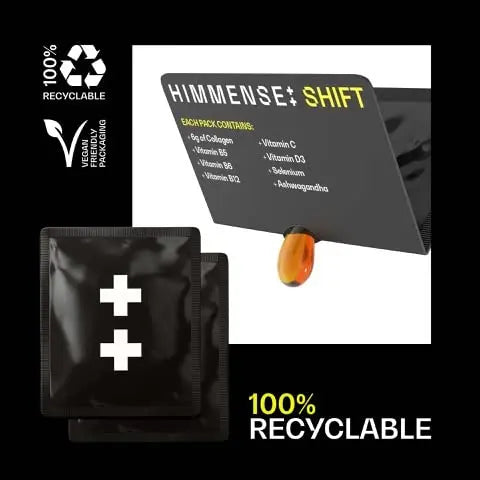 Hydrolysed Marine Liquid Collagen - 6000mg Type 1 Collagen Peptides enriched with 7 Vitamins Himmense