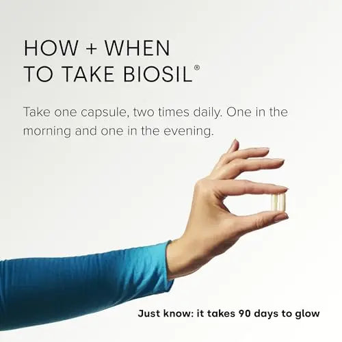 Biosil Collagen Generator - 60 Capsules - with Patented ch-OSA Complex - Generates & Protects BioSil