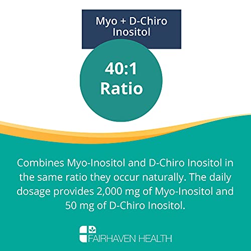 Fairhaven Health Myo-Inositol and D-Chiro Inositol Supplement | 40:1 Ratio | Female - AB Mystery