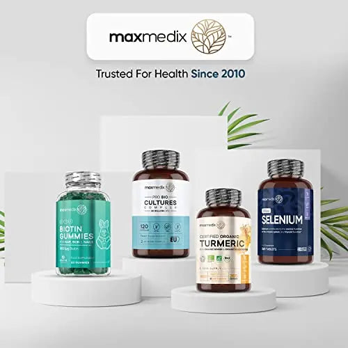 Marine Collagen Capsules 1455mg - Naticol Type 1 Collagen Supplements for Women & Men maxmedix