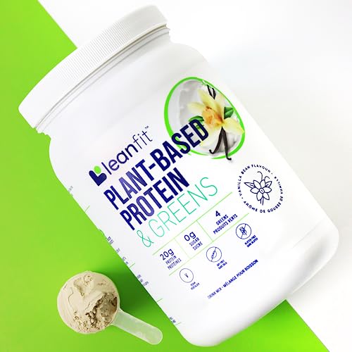 LeanFit Plant-Based Protein & Greens Natural Vanilla – 20g Plant Protein + 4 Leafy Greens - AB Mystery