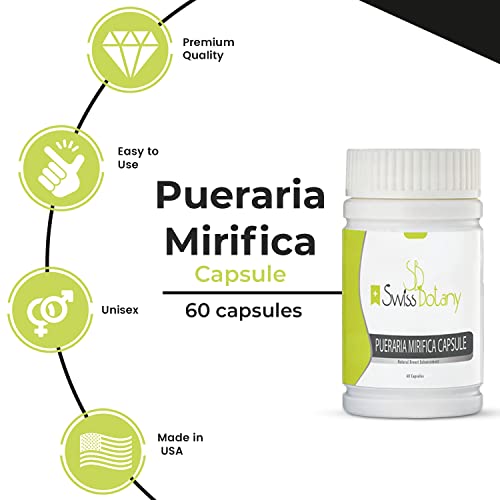 Swiss Botany Organic Pueraria Mirifica Breast Enhancement Pills for Women - AB Mystery