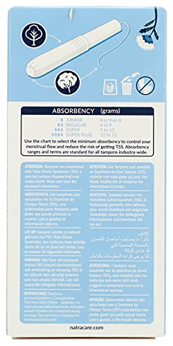 Natracare Organic Cotton Super Tampons with Cardboard Applicator, Plastic Free, Chlorine Free - AB Mystery