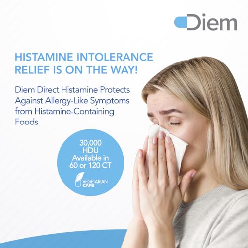 Omne Diem Histamine Digest DAO 30,000 HDU - 120 Caps - Histamine Neutralizing - AB Mystery