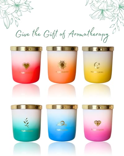 Inspired Picks Refreshing Green Candle – Wood Sage & Sea Salt w/Gold Stemmed Leaves Symbol - AB Mystery