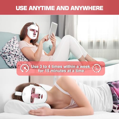 Red Light Therapy M-Ask Red Light Facial M-Ask Red Light Therapy for Face 7-1 Colors Light for Face Home Use - AB Mystery