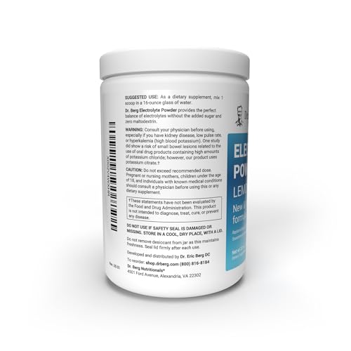 Dr. Berg Hydration Keto Electrolyte Powder - Enhanced w/ 1,000mg of Potassium & Real - AB Mystery