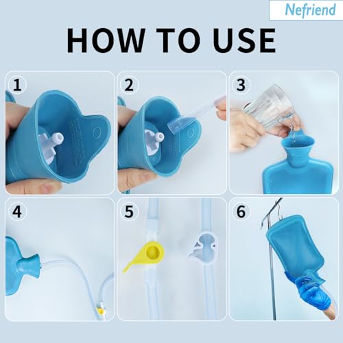 Nefriend-2L Enema Bag - Colon Cleanse - Constipation Relief - Vaginal Cleanse - Men's Health - AB Mystery