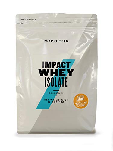 Myprotein Impact Whey Isolate Protein Powder (Caramel, 2.2 Pound (Pack of 1)) - AB Mystery